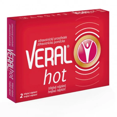 VERAL HOT hrejivá náplasť 2 ks