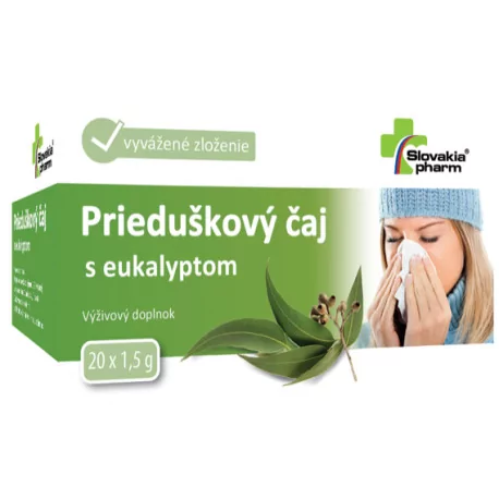 Slovakiapharm Prieduškový čaj s eukalyptom 20 x 1,5 g