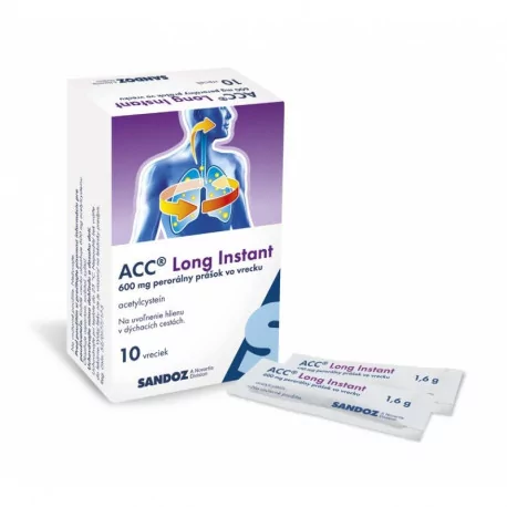 ACC LONG Instant 600 mg prášok vo vrecúškach 10 ks
