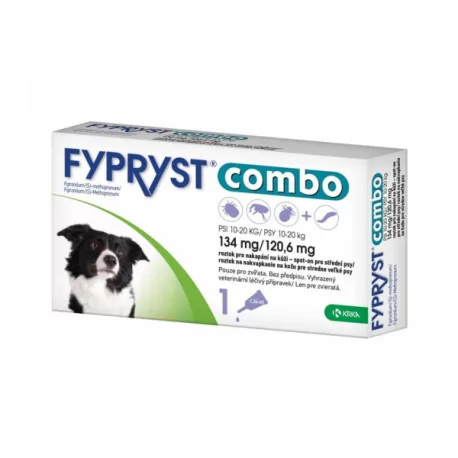 FYPRYST PSY combo 134 mg/120,6 mg 10-20 KG roztok na kvapkanie na kožu 1,34 ml