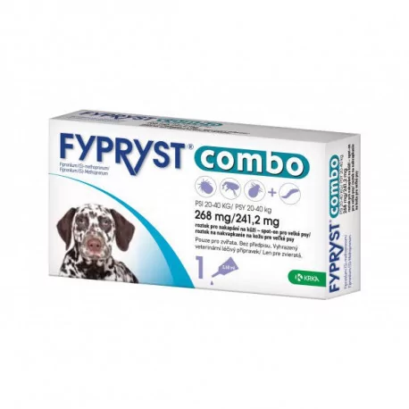 FYPRYST PSY combo 268 / 241,2 mg 20-40 kg roztok na kvapkanie na kožu 2,68 ml