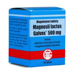 Galvex MAGNESII LACTAS 500 mg Magnéziové tablety 50 ks