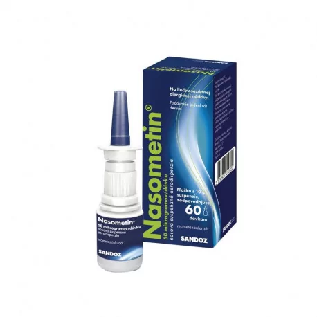 Nasometin 50 mikrogramov/dávku sprej 10 g s rozprašovačom 60 dávok