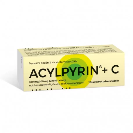 ACYLPYRIN + C šumivé tablety 12 ks