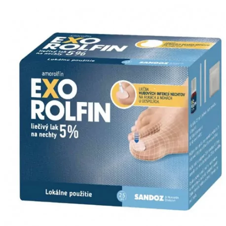 EXOROLFIN 5% LAK NA NECHTY 2,5ml