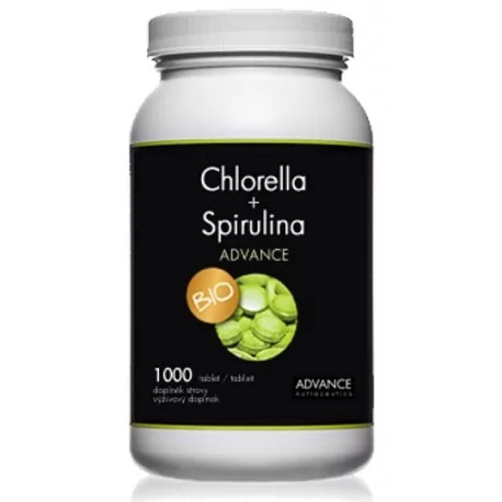 ADVANCE Chlorella + Spirulina BIO tablety 1000 ks