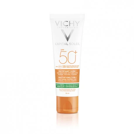 VICHY CAPITAL SOLEIL Krém na tvár SPF 50+ zmatňující krém 50 ml