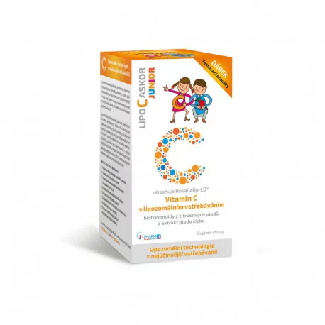 LIPO C ASKOR JUNIOR sirup 110 ml + darček testovacie prúžky 5 ks