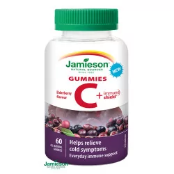 JAMIESON VITAMÍN C GUMMIES pastilky s príchuťou bázy 60 ks