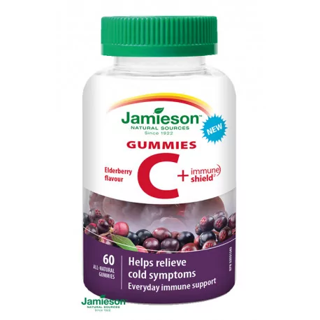 JAMIESON VITAMÍN C GUMMIES pastilky s príchuťou bázy 60 ks