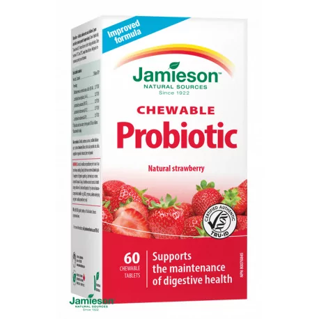 JAMIESON PROBIOTIC tablety na cmúľanie jahoda 60 ks