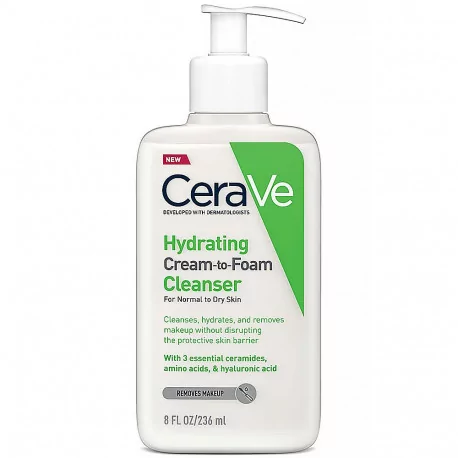 CeraVe ČISTIACI PENIVÝ KRÉM na normálnu až suchú pokožku 236 ml