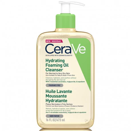 CeraVe ČISTIACI PENIVÝ OLEJ na normálnu až suchú pokožku 473 ml
