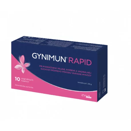 GYNIMUN RAPID vaginálne čapíky 10 ks