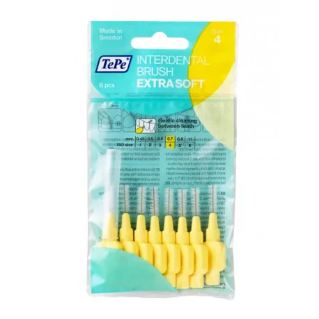 TePe medzizubná kefka SOFT 0,7 mm svetlo-žltá 8 ks