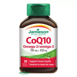 JAMIESON KOENZÝM Q10 s Omega-3 kapsuly 30 ks