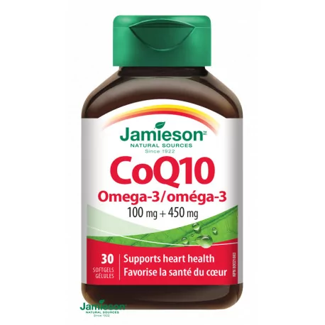 JAMIESON KOENZÝM Q10 s Omega-3 kapsuly 30 ks