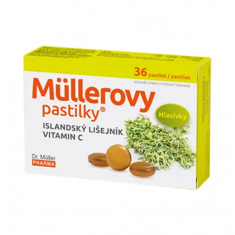 MÜLLEROVE pastilky s ISLANDSKÝM LIŠAJNÍKOM 36 ks