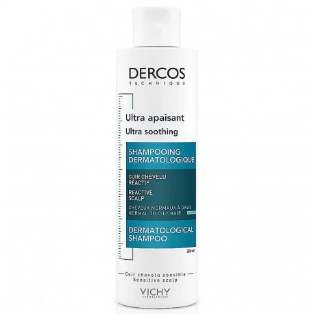 VICHY DERCOS šampón upokojujúci svrbenie normálne až mastné vlasy 200 ml