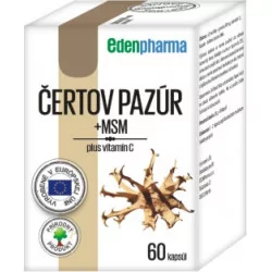 EDENPharma Čertov pazúr + MSM kapsuly 60 ks