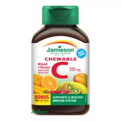 JAMIESON VITAMÍN C 500 mg mix tablety na cmúľanie 120 ks