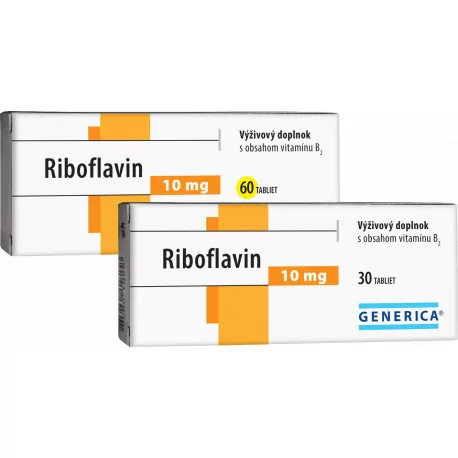 GENERICA Riboflavin 10 mg tablety 30 ks