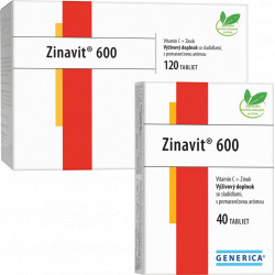 GENERICA Zinavit 600 pomaranč tablety 40 ks
