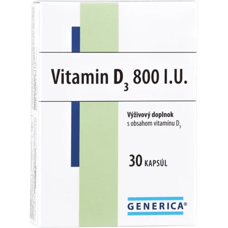GENERICA Vitamin D3 800 I.U. kapsuly 30 ks