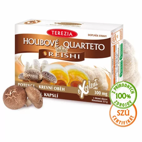 TEREZIA HUBOVÉ QUARTETO s REISHI kapsuly 60 ks