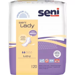 Seni Lady AIR MINI VLOŽKY anatomické urologické vložky pre ženy savosť 190 ml 20 ks