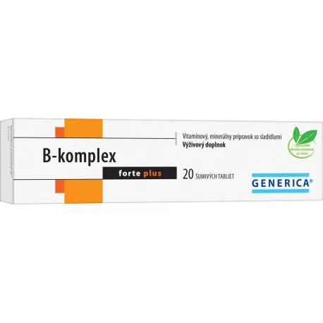 GENERICA B-komplex forte plus šumivé tablety 20 ks
