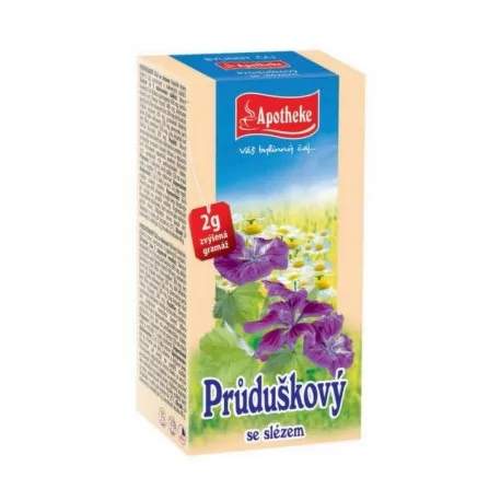 APOTHEKE ČAJ PRIEDUŠKOVÝ SO SLEZOM vrecúška 20 x 2 g 