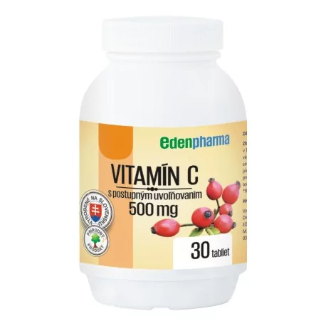 EDENPharma Vitamín C 500 mg s postupným uvoľňovaním tablety 30 ks