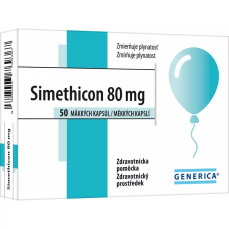 GENERICA Simethicon 80 mg kapsuly 50 ks