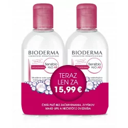 BIODERMA Sensibio H2O AR micelárna voda 2 x 250 ml