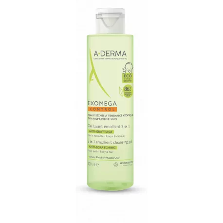 A-DERMA EXOMEGA CONTROL 2v1 emolienčný gél 200 ml