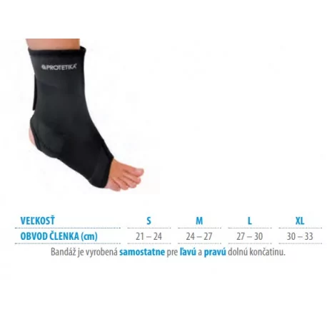 PROTETIKA BANDÁŽ členka veľ.XL PRAVÁ obvod 30-34 cm