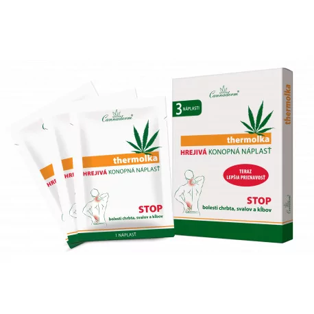 Cannaderm THERMOLKA konopná náplasť 3 ks