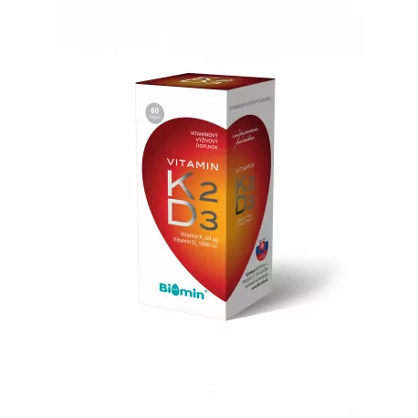 BIOMIN Vitamín K2 D3 1000 IU kapsuly 60 ks