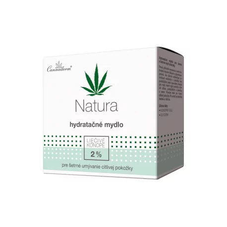 Cannaderm NATURA hydratačné mydlo citlivá pokožka 100 g