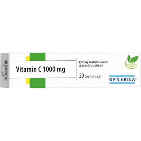 GENERICA Vitamin C 1000 mg šumivé tablety 20 ks