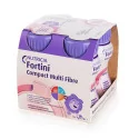 Nutricia Fortini Compact Multi Fibre jahodová príchuť 4 x 125 ml