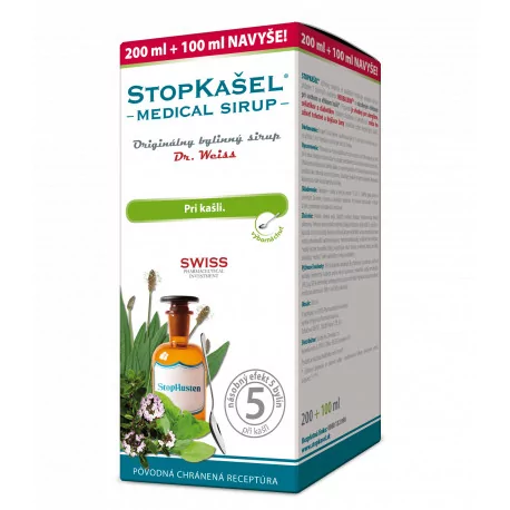 STOPKAŠEĽ Medical SIRUP pri kašli 300 ml
