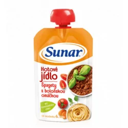 SUNAR Hotové jedlo špagety s bolonskou omáčkou 120 g