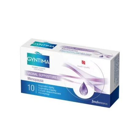 Fytofontana GYNTIMA Menopausa Vaginálne čapíky 10 ks