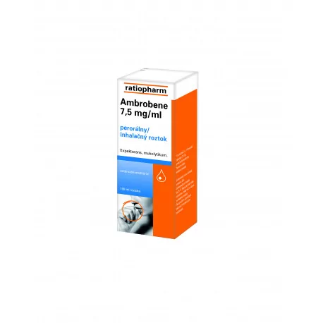 Ambrobene 7,5 mg/ml 750 mg inhalačný roztok 100 ml