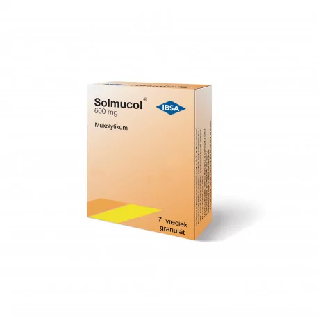 Solmucol 600 mg prášok vo vrecúškach 7 ks