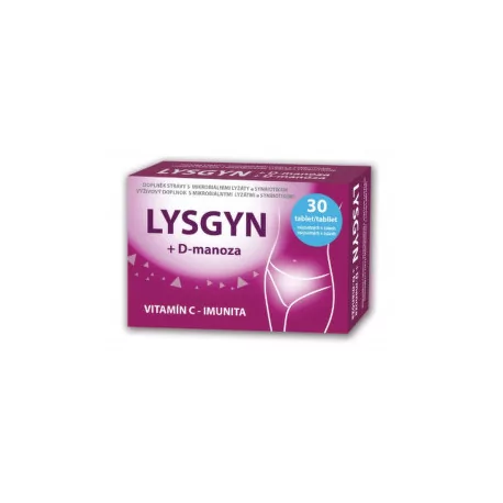LYSGYN + D-manóza tablety rozpustné v ústach 30 ks
