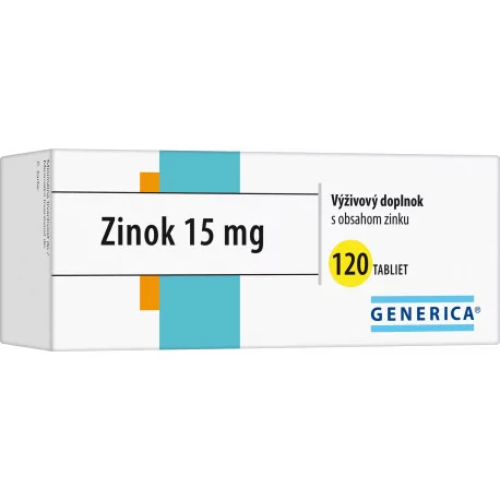 GENERICA Zinok 15 mg tablety 120 ks