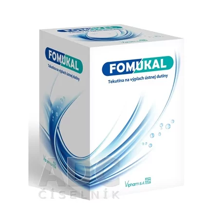 FOMUKAL Tekutina na výplach ústnej dutiny roztok A + B 30 dávok 900 ml